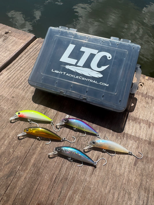 5 Pack 2 Inch Sinking Jerkbait with LTC Tackle Box